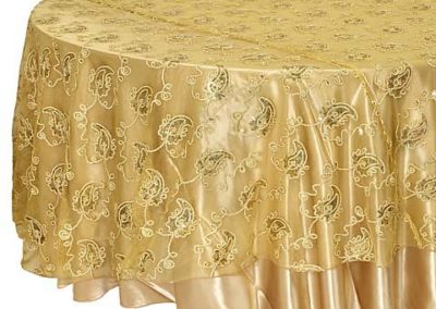 Gold Paisley Overlay