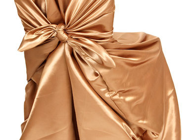 Cappuccino Satin Chair Cover