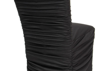 Black Rouged Chair Cover