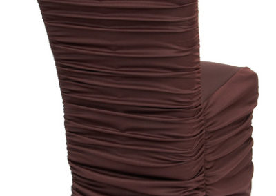 Brown Rouged Chair Cover