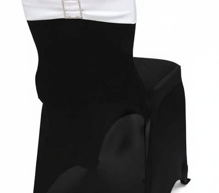 Black Spandex Chair Cover