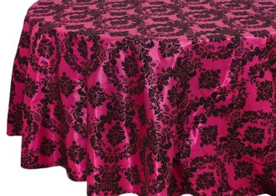 Fuschia Baroque Flocking