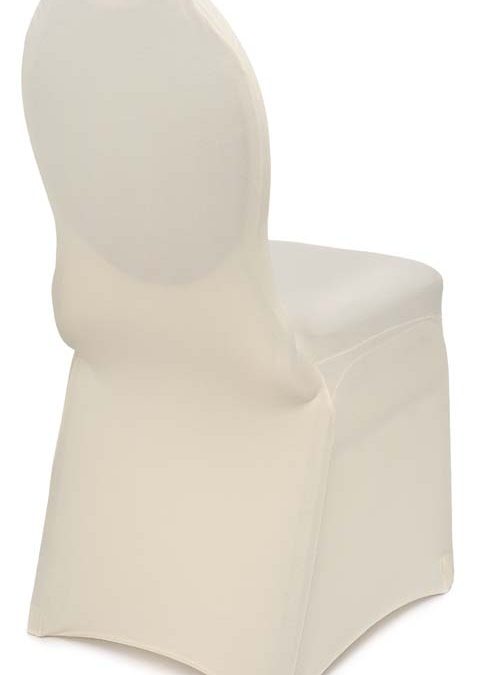 Ivory Spandex Chair Cover