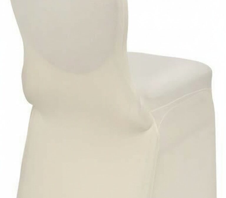 Ivory Spandex Chair Cover