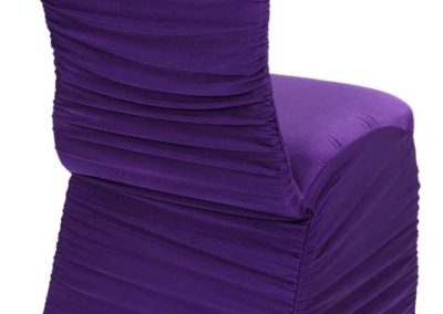 Purple Rouged Chair Cover