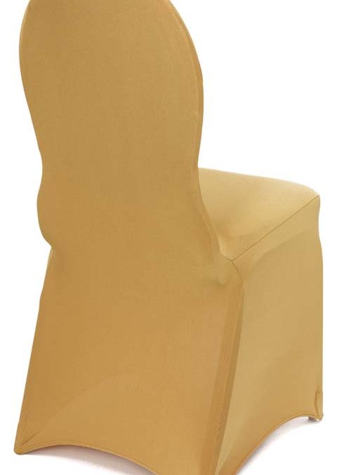 Gold Spandex Chair Cover