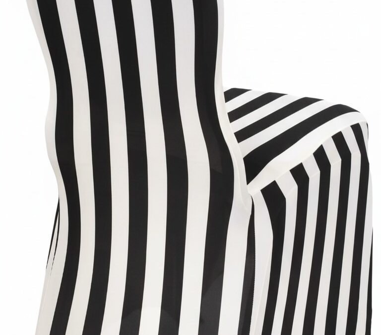 Stripe Spandex Chair Cover