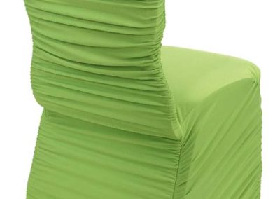 Lime Green Rouged Chair Cover