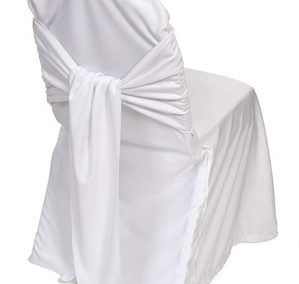 White Tie Back Chair Cover