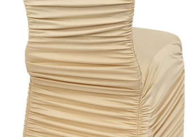 Champagne Rouged Chair Cover