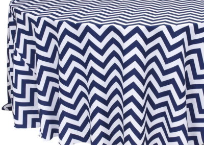 Navy Chevron Poly