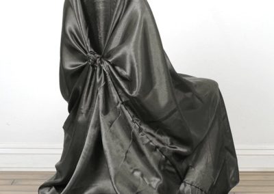 Charcoal Satin Chair cover