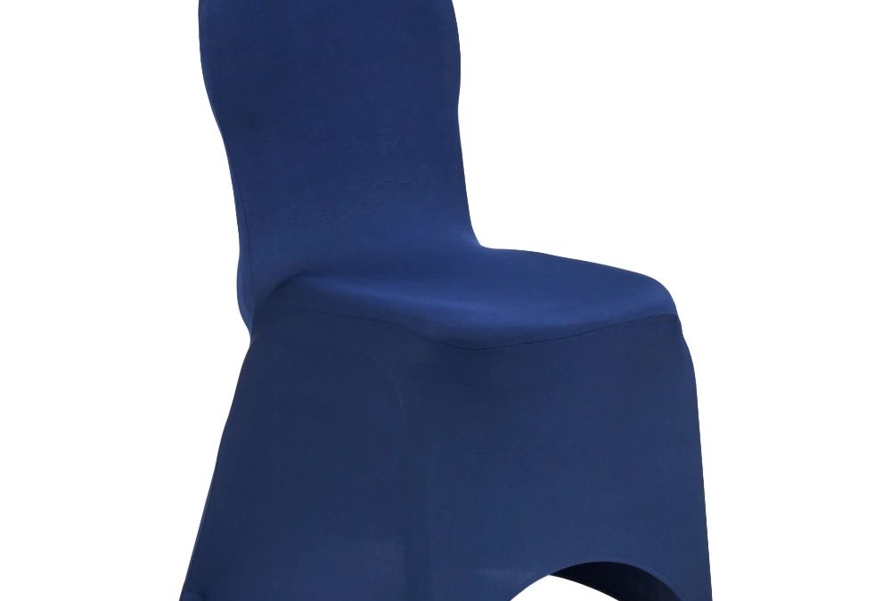 Navy Blue Spandex Chair Cover