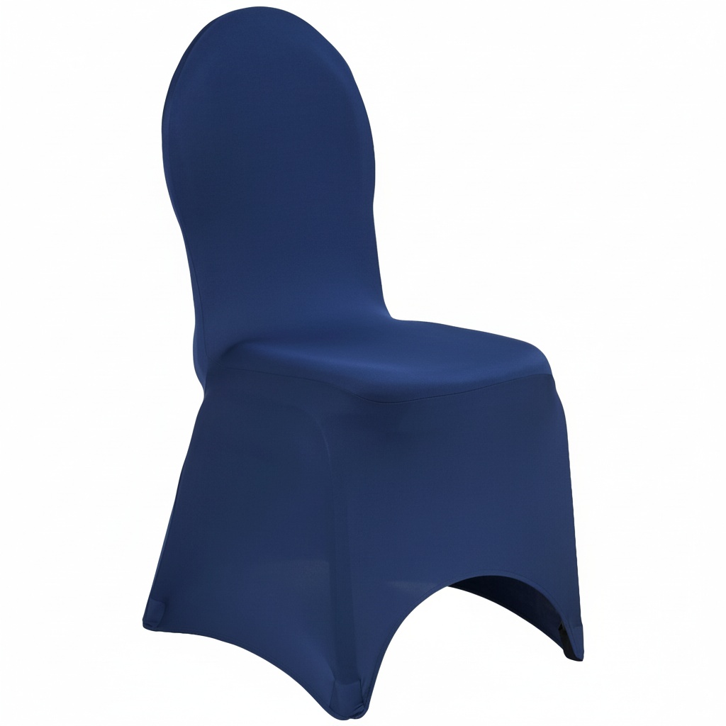Navy Blue Spandex Chair Cover
