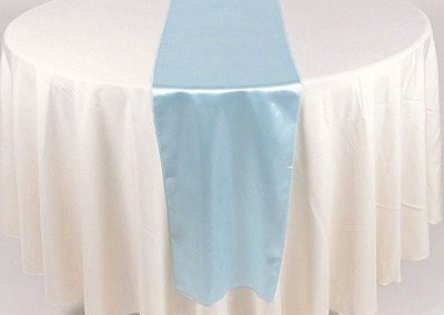 Baby Blue Satin Runner