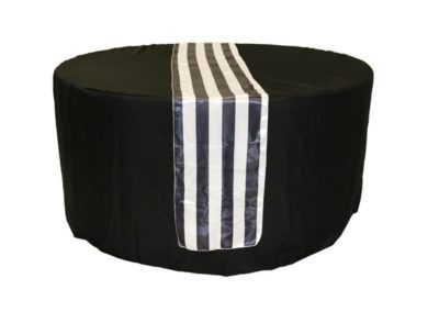 Black&White Stripe Satin