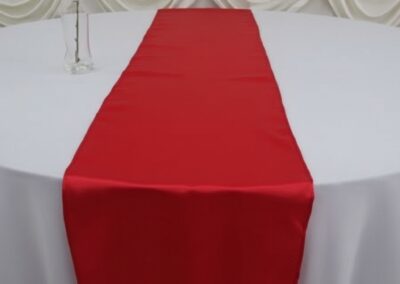 Red Satin Runner