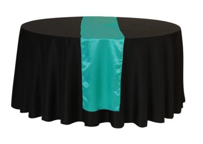 Teal Satin Runner