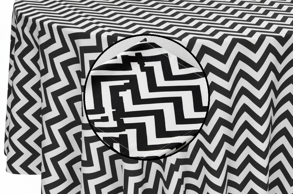 Black Chevron Poly