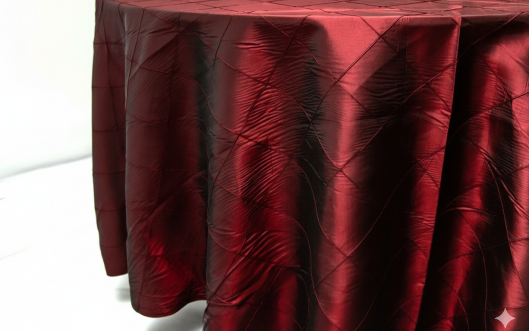 Burgundy Pintuck