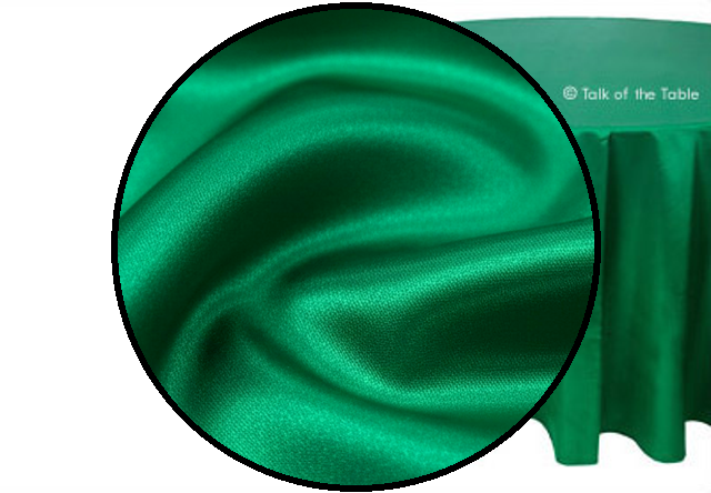 Emerald Green Satin