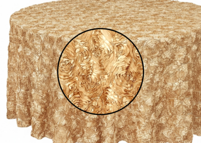 Gold Satin Rosette