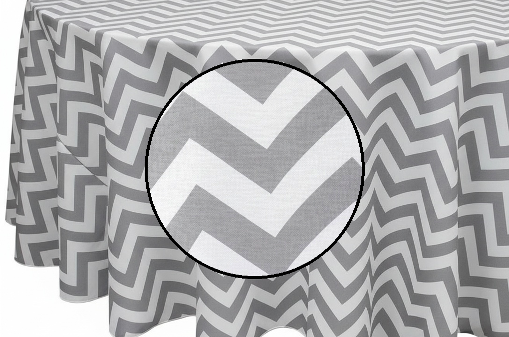 Grey Chevron Poly