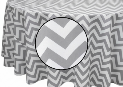 Grey Chevron Poly
