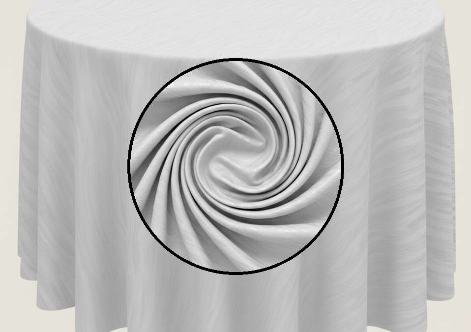 Luxury White Silver Waves