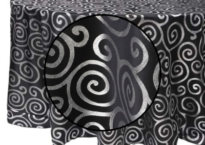 Metallic Scroll Black