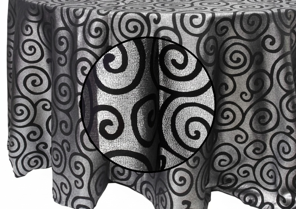Metallic Scroll Silver