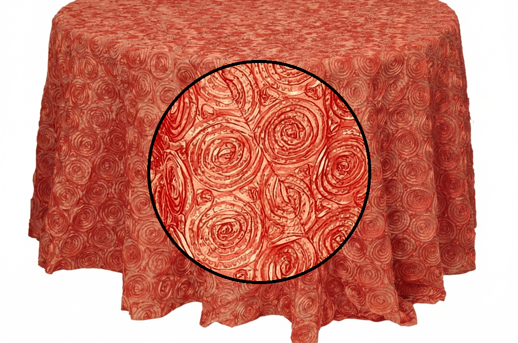 Orange Taffeta Rosette