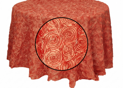 Orange Taffeta Rosette