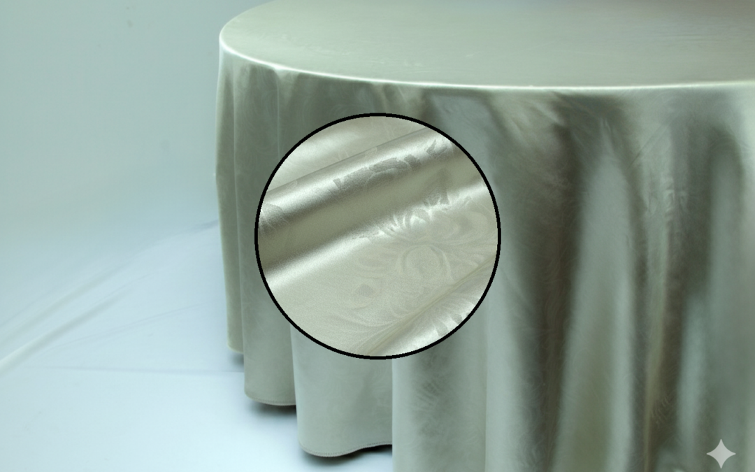 Silver Satin Damask